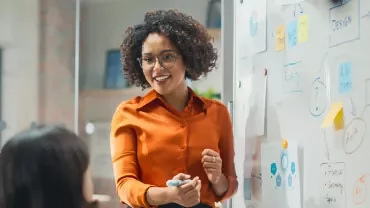 Marketing Manager am Arbeitsplatz